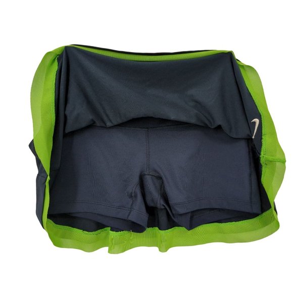 Nike Tennis Golf Skort Blue Green Elastic Waist Dri Fit Womens Small - Picture 2 of 7